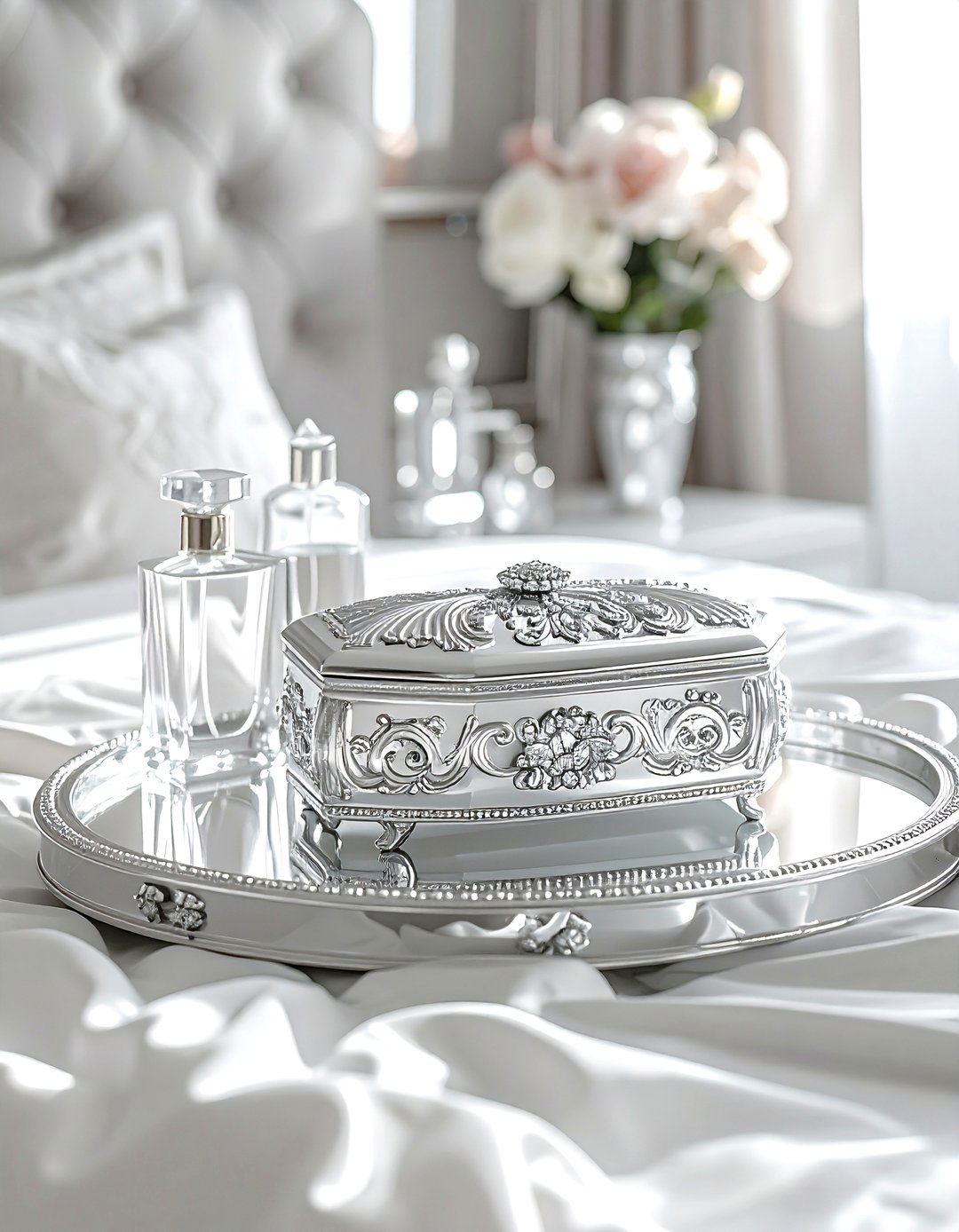 Silver Jewelry Box - 30 silver decor ideas