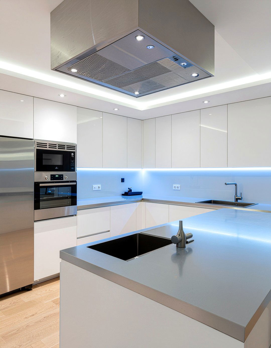 Silver Kitchen Ceiling - 30 kitchen painted ceiling ideas