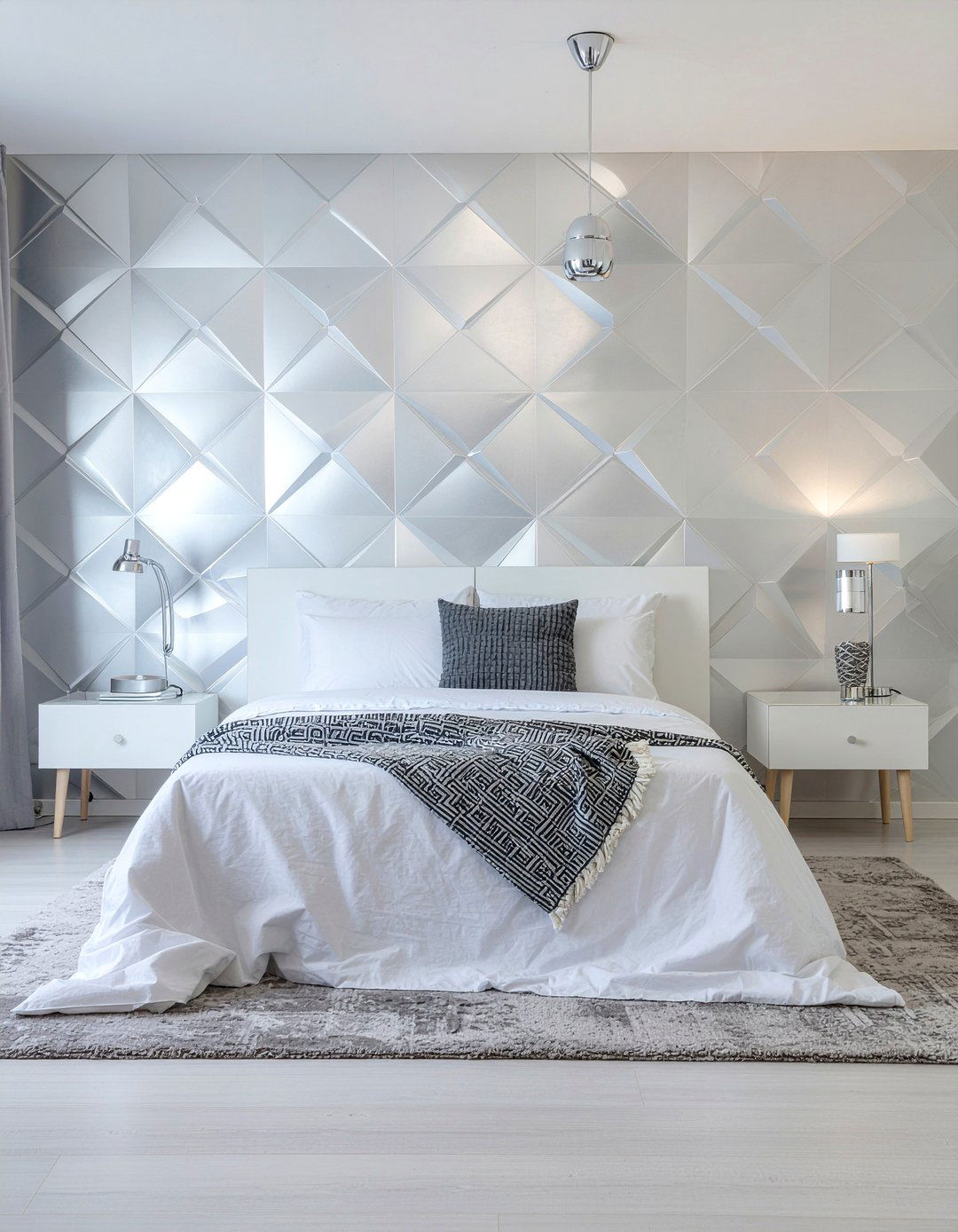 Silver Metallic Wallpaper - 30 bedroom neutral wallpapers