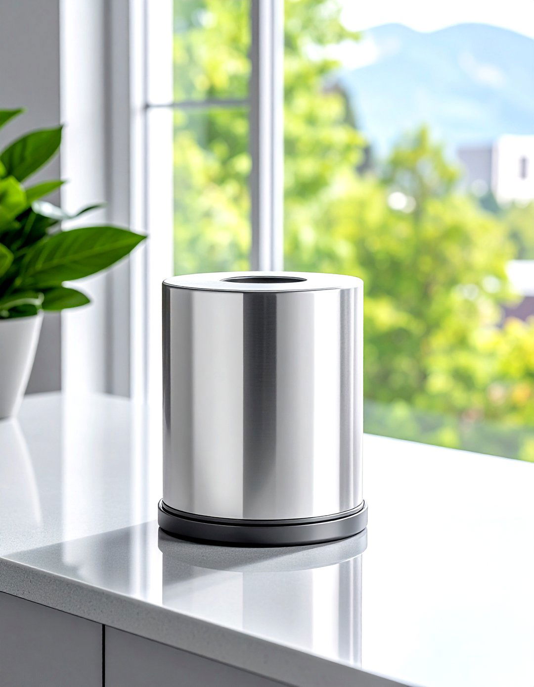 Silver Paper Towel Holder - 30 gray kitchen accessories ideas