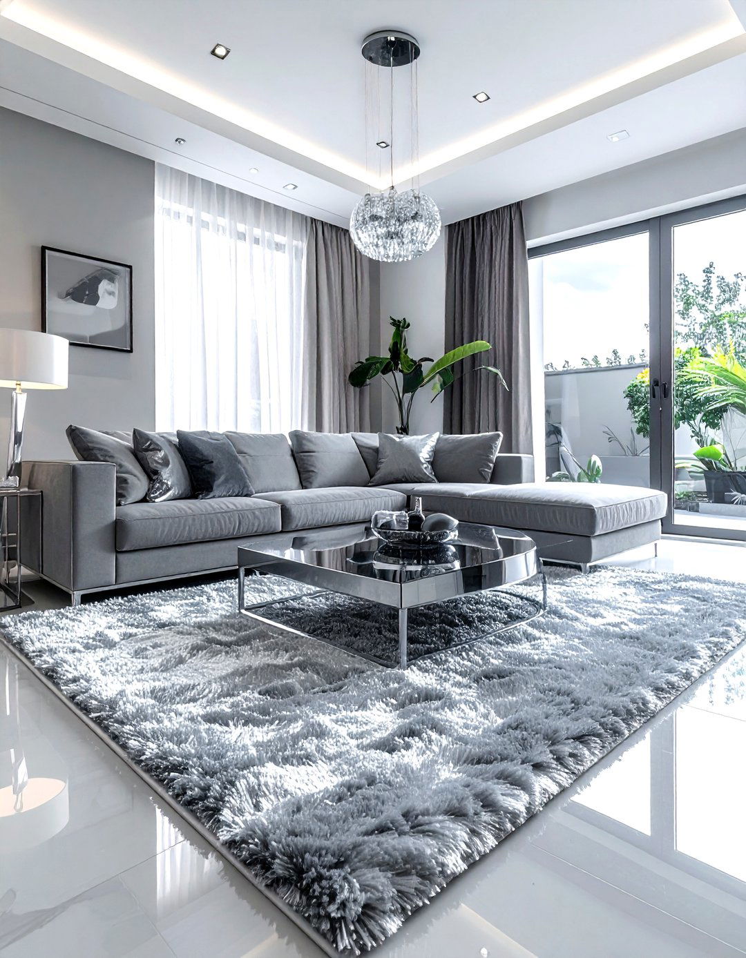 Silver Rug Living Room - 30 silver accent living room ideas