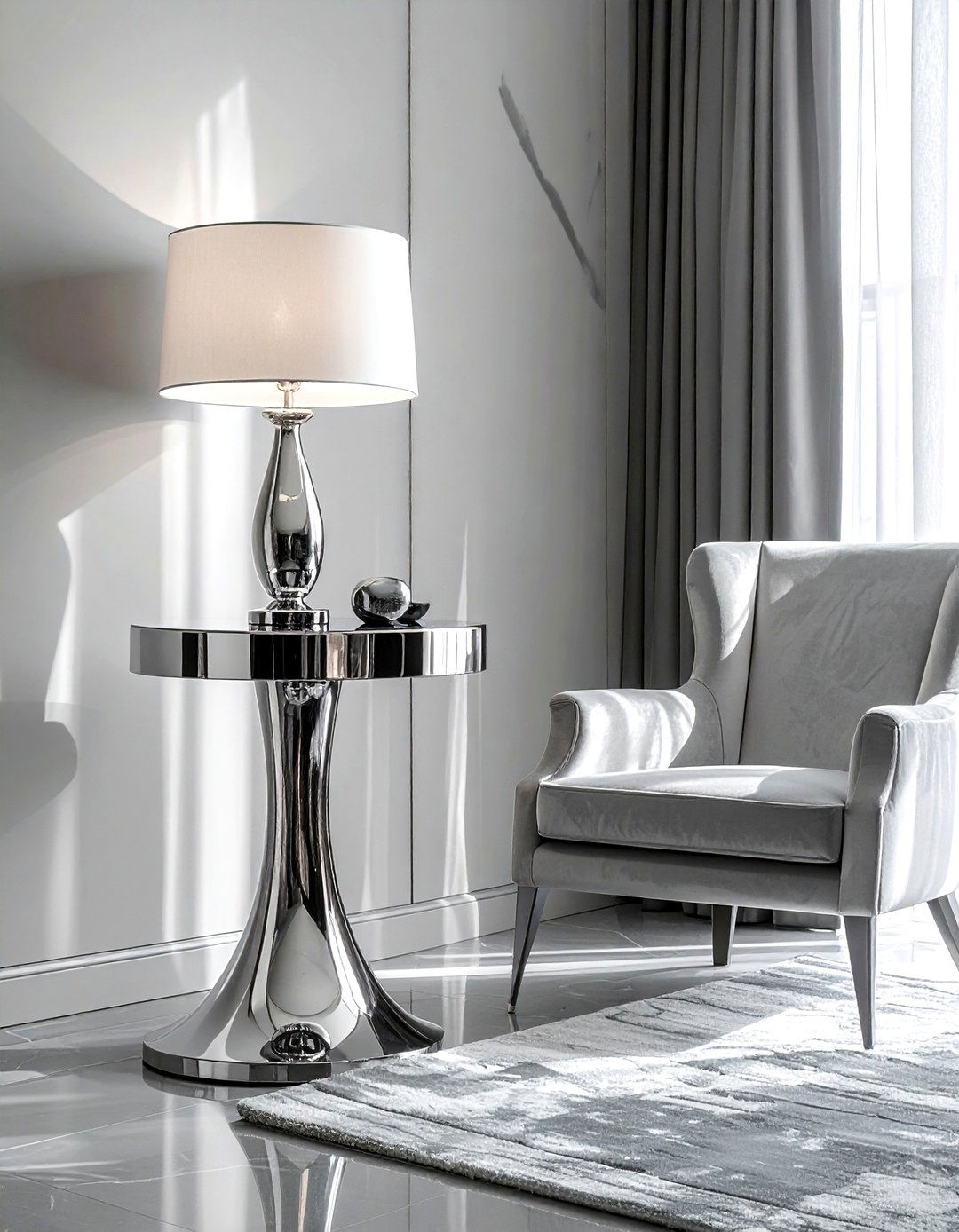 Silver Side Table Living Room - 30 silver accent living room ideas