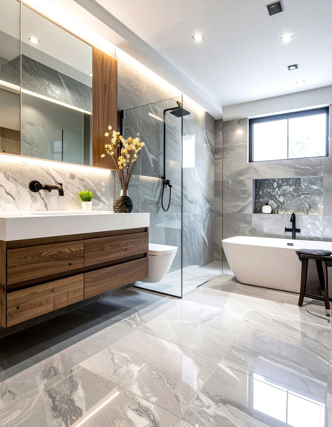 Silver Travertine Bathroom Tile - 30 travertine bathroom ideas