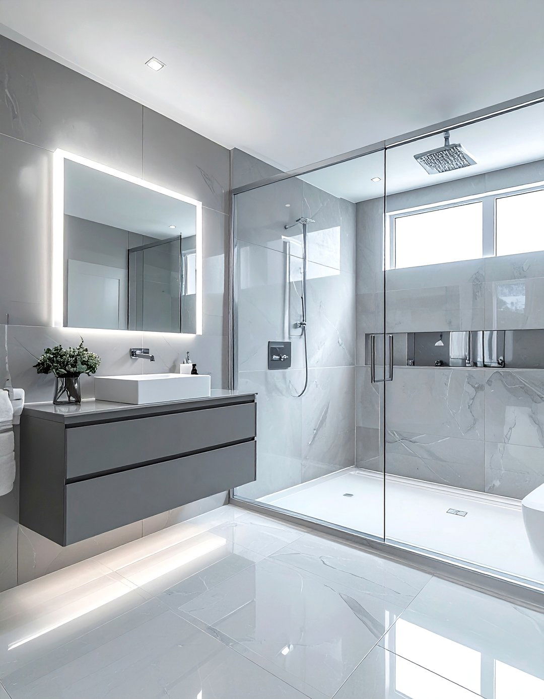 Silver bathroom paint - 30 bathroom paint color ideas