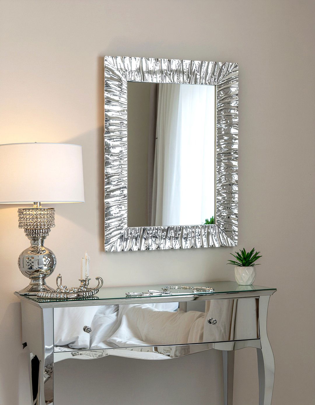 Silver leaf mirror - 30 bedroom wall mirrors