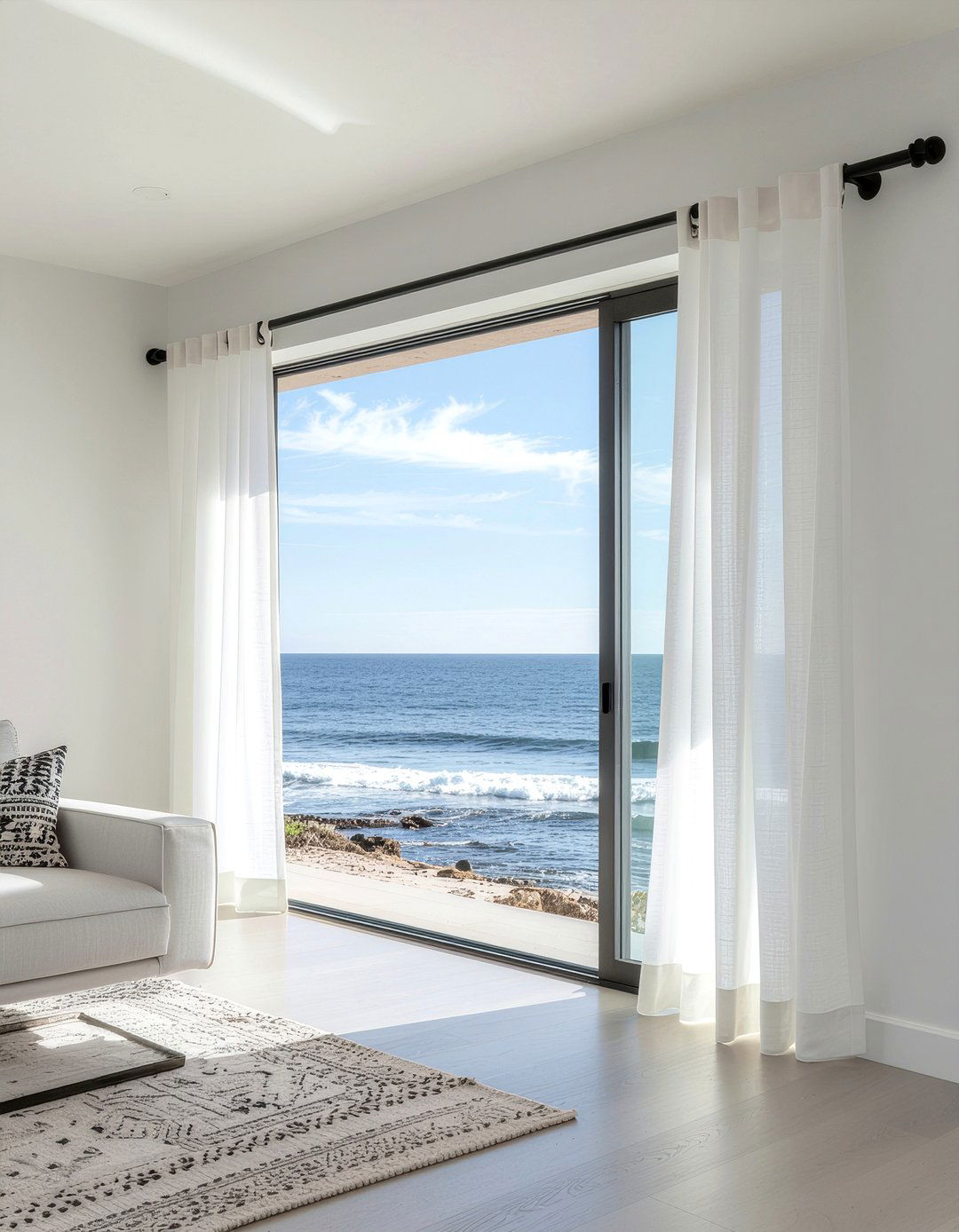 Simple Cotton Curtains - 30 dining room splurge and save ideas