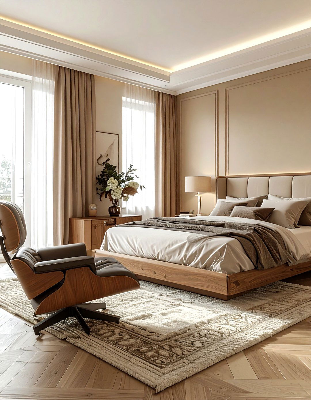 Simple Luxury Bedroom - 30 scandinavian beige bedroom ideas
