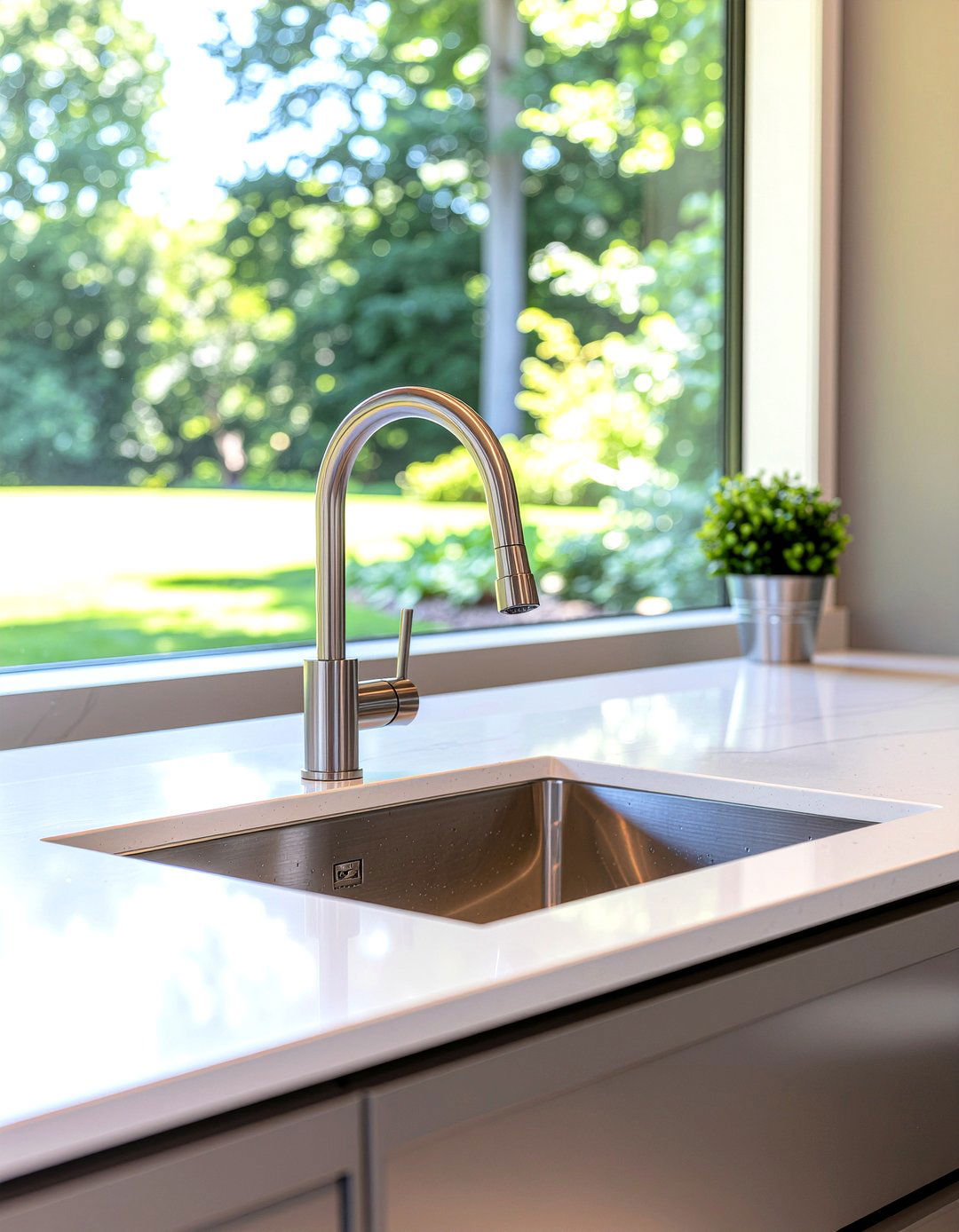 Single Bowl Sink - 30 easy-clean kitchen ideas