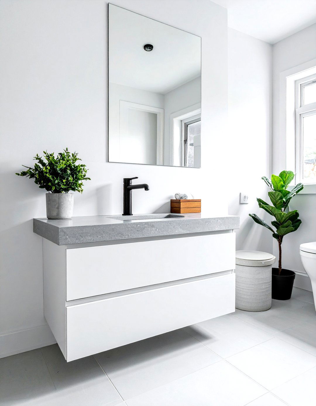 Single Hole Faucet Vanity - 30 small bathroom vanity ideas