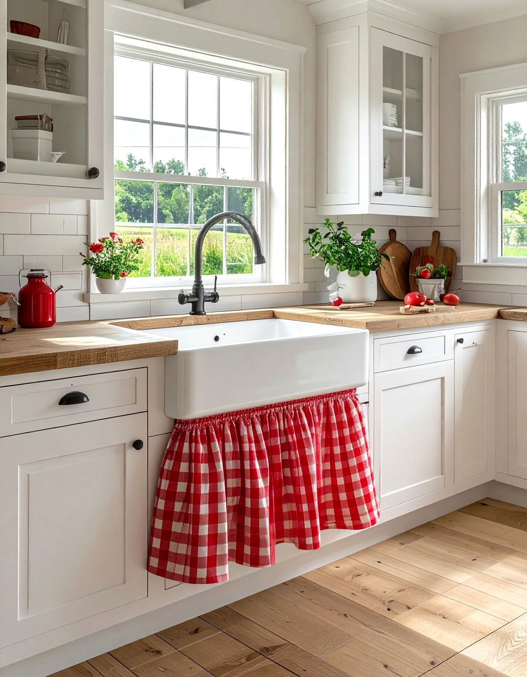 Sink Skirt - 30 vintage kitchen ideas