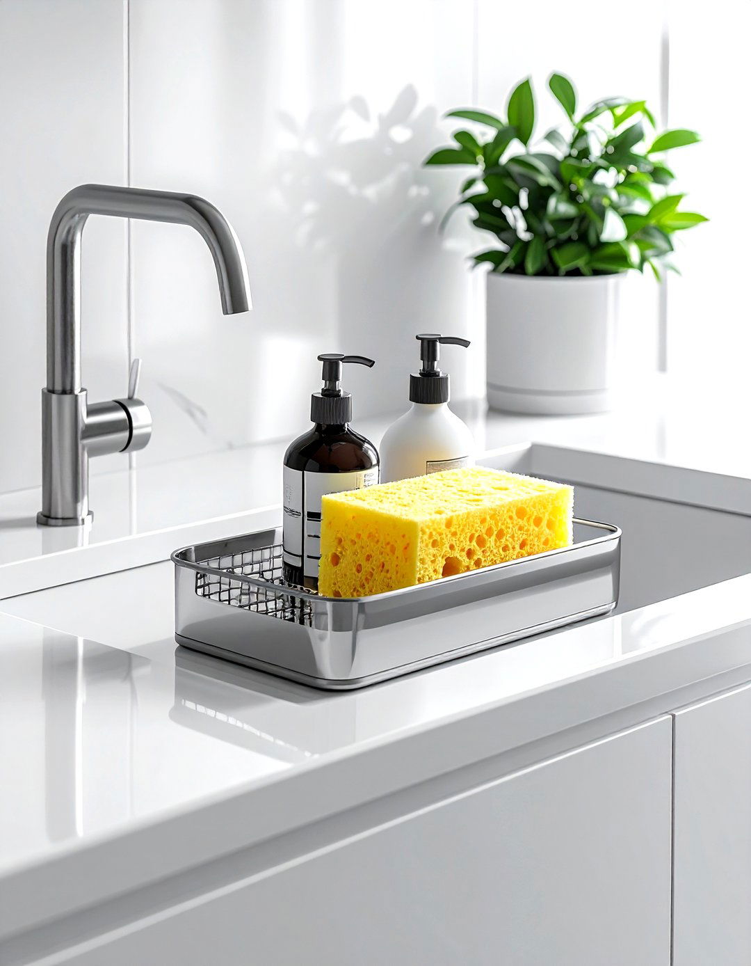 Sink caddy - 30 kitchen clever storage ideas