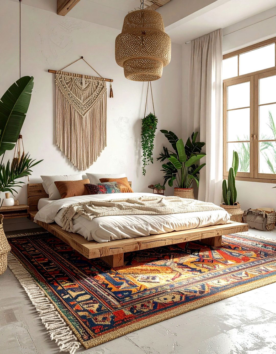 Sisal Boho Bedroom - 30 sisal decor ideas