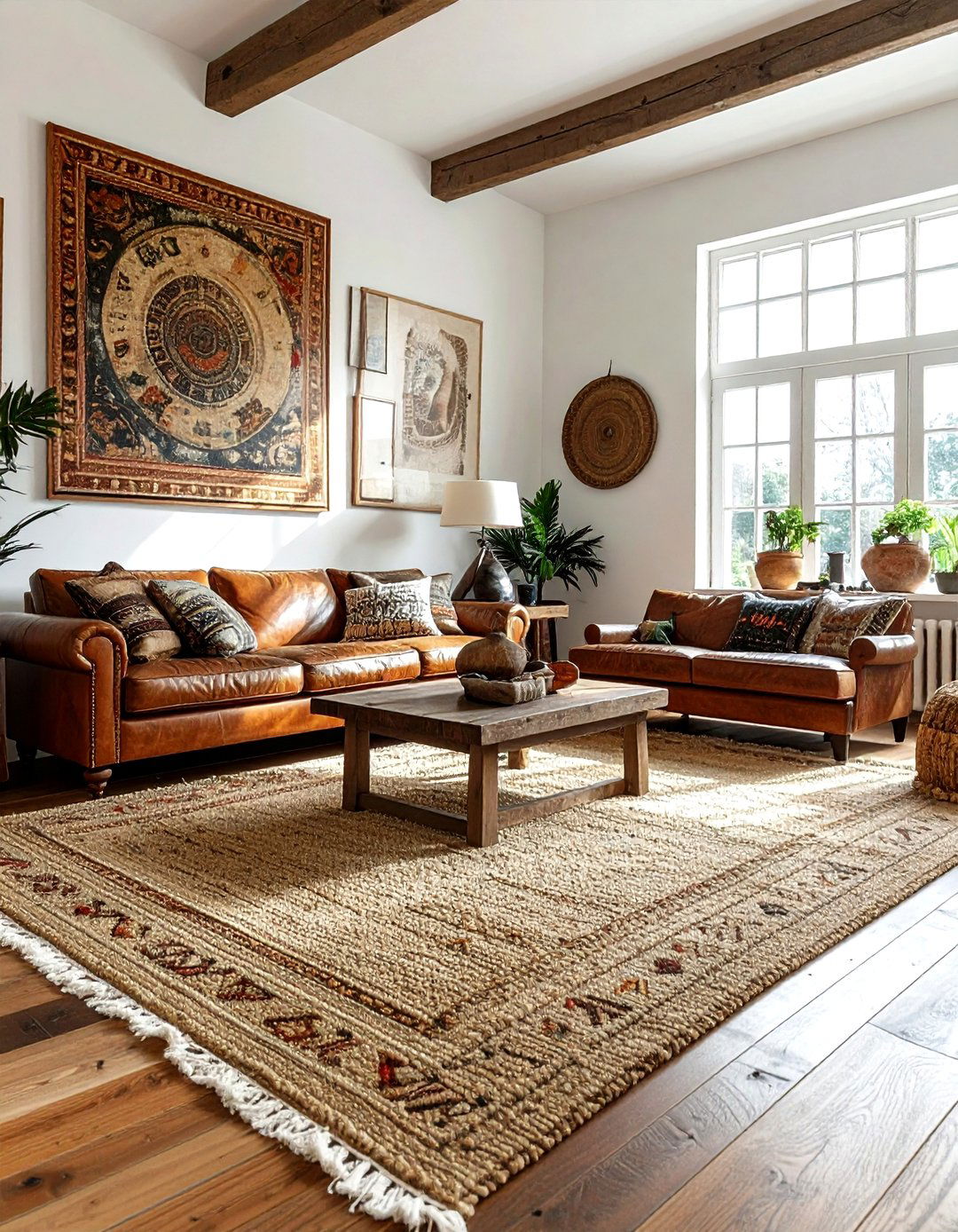 Sisal Eclectic Den - 30 sisal decor ideas