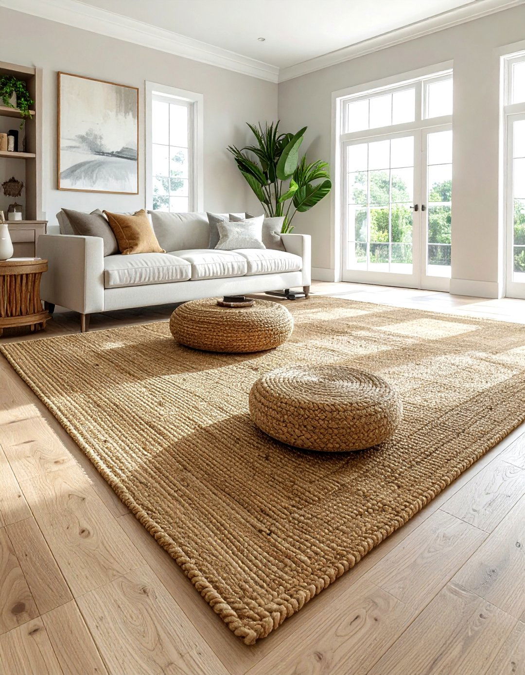 Sisal Floor Covering - 30 textile decor ideas
