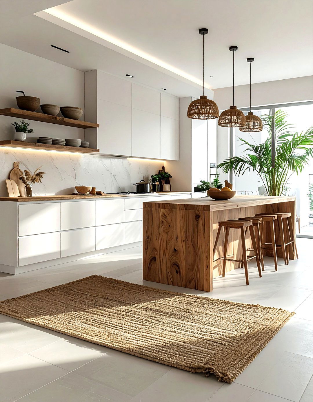 Sisal Kitchen Runner - 30 sisal decor ideas