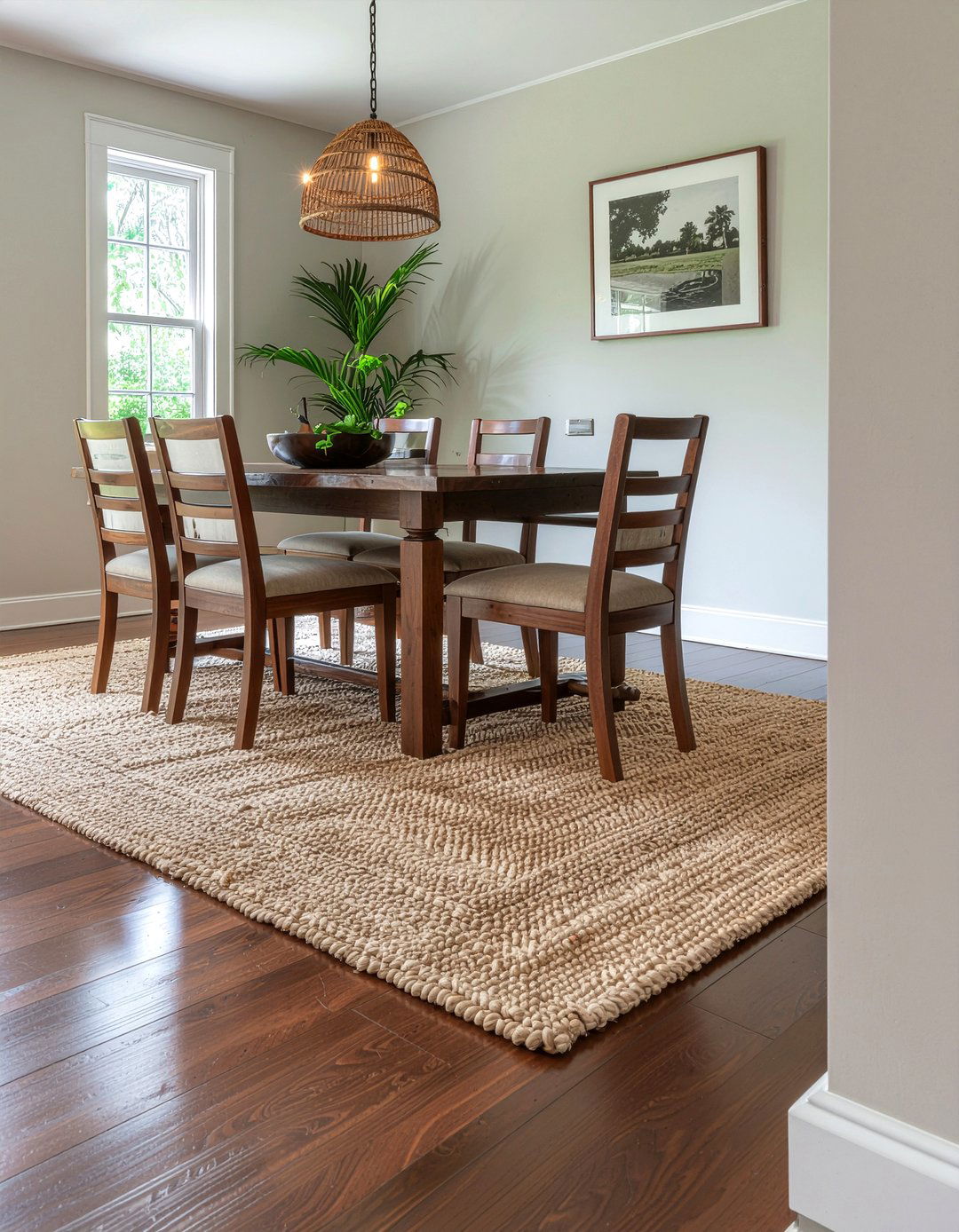 Sisal Rug - 30 English dining room ideas