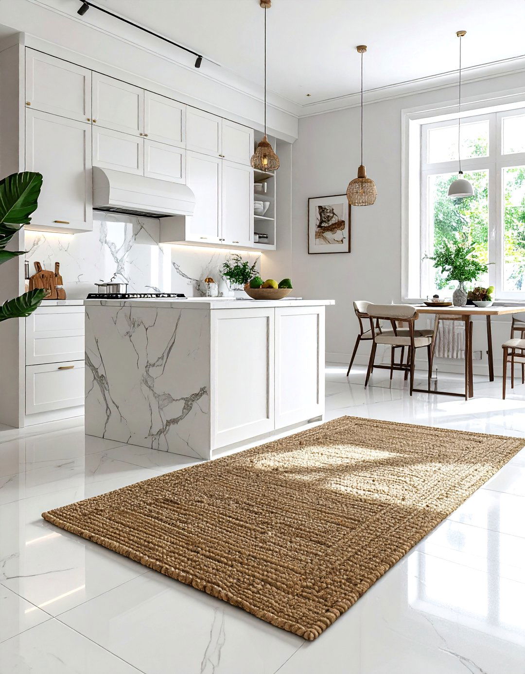 Sisal Rug In Modern Kitchen - 30 sisal rug ideas