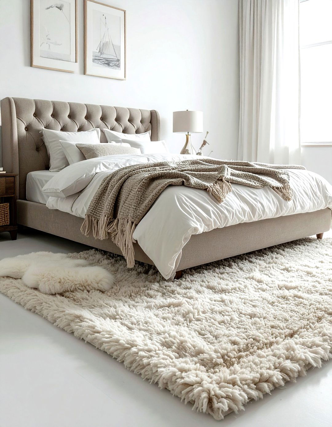 Sisal Rug Under Bed In Bedroom - 30 sisal rug ideas