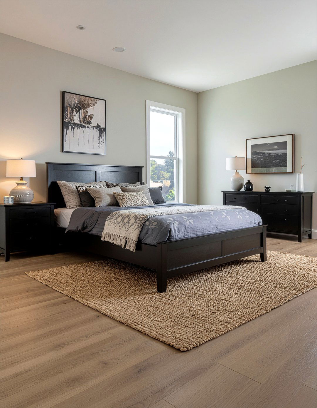 Sisal Rug With Dark Furniture - 30 sisal bedroom ideas