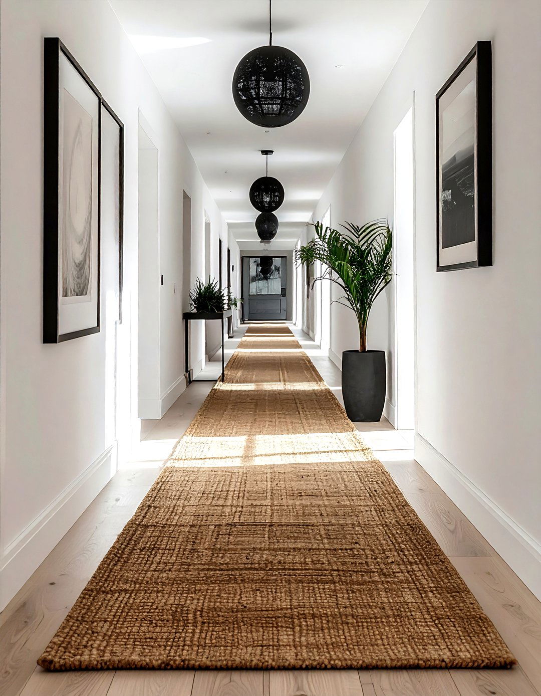 Sisal Runner Hallway - 30 durable decor ideas