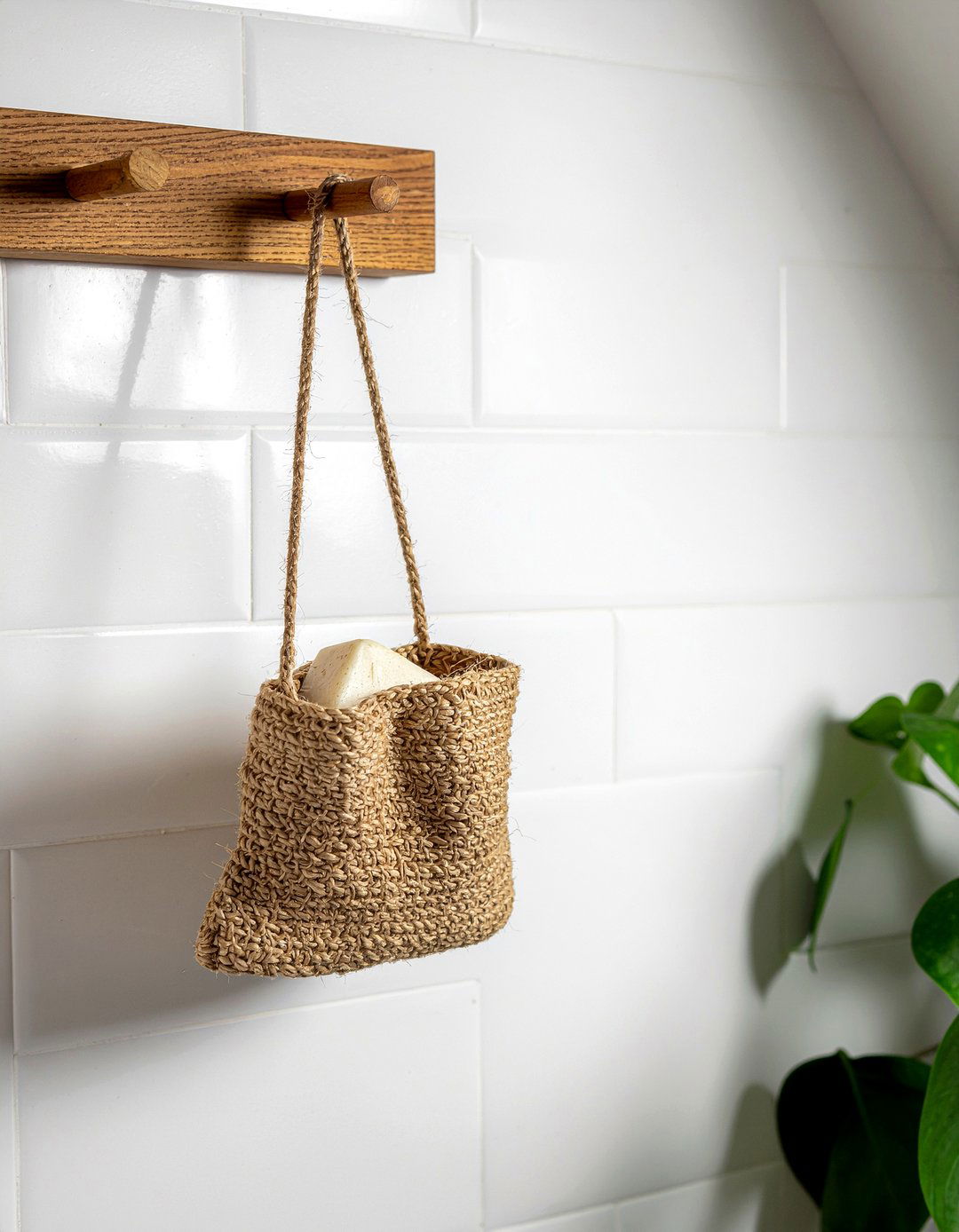 Sisal Soap Saver Bag - 30 natural bathroom product ideas