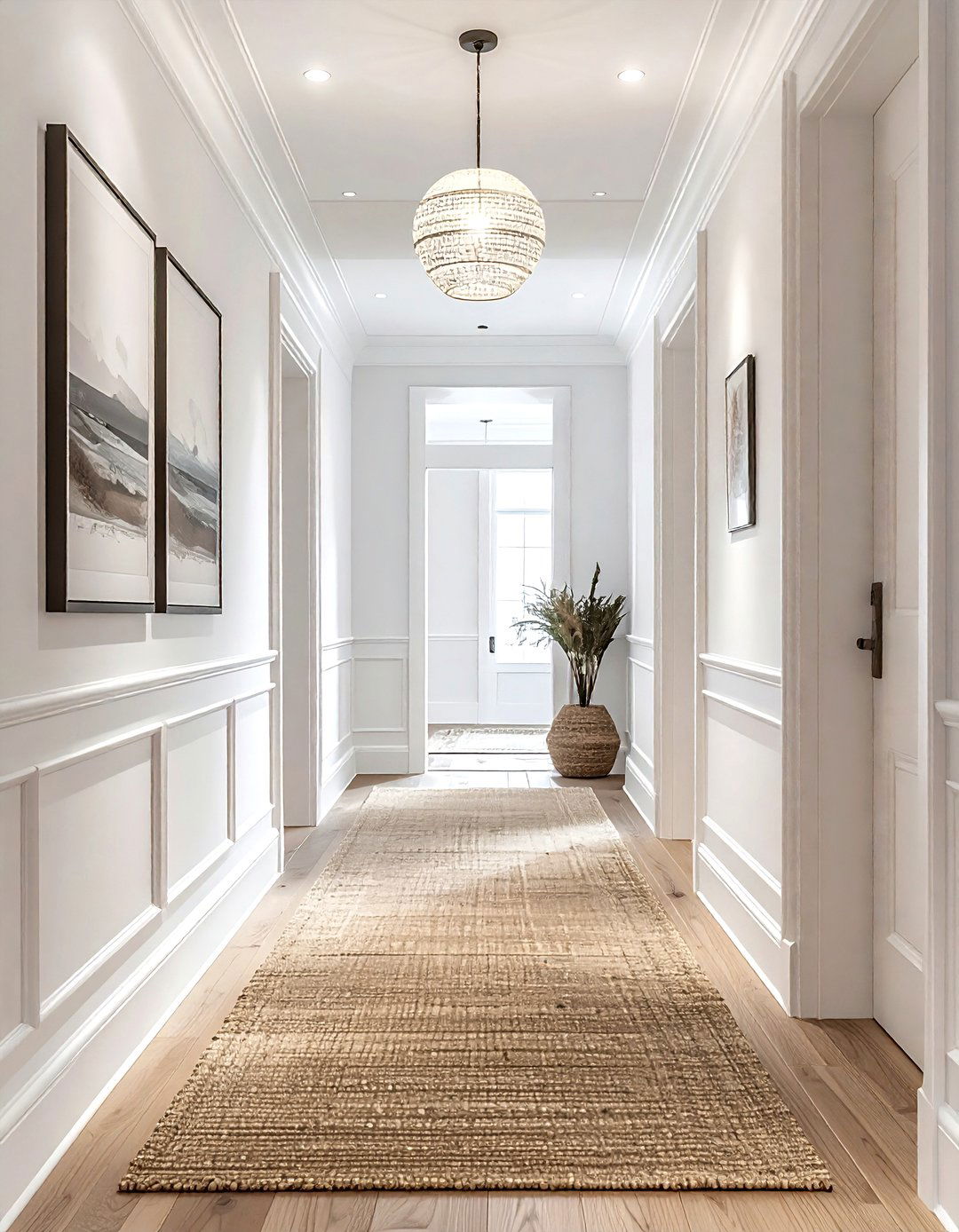 Sisal Transitional Hall - 30 sisal decor ideas