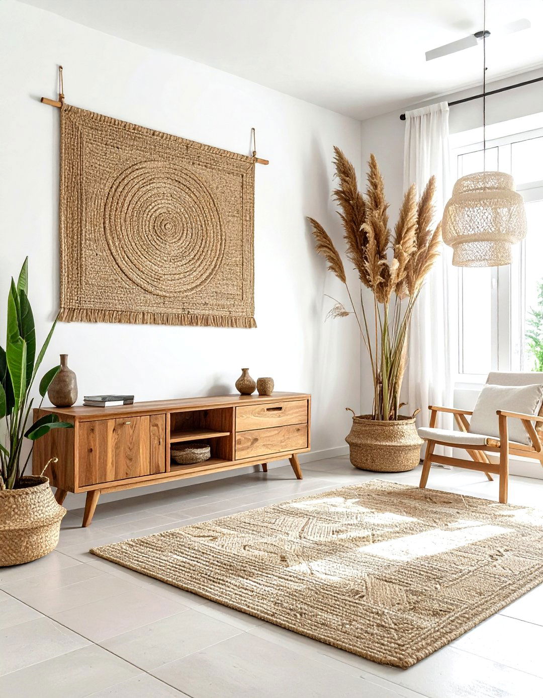 Sisal Wall Hanging - 30 natural dining room ideas