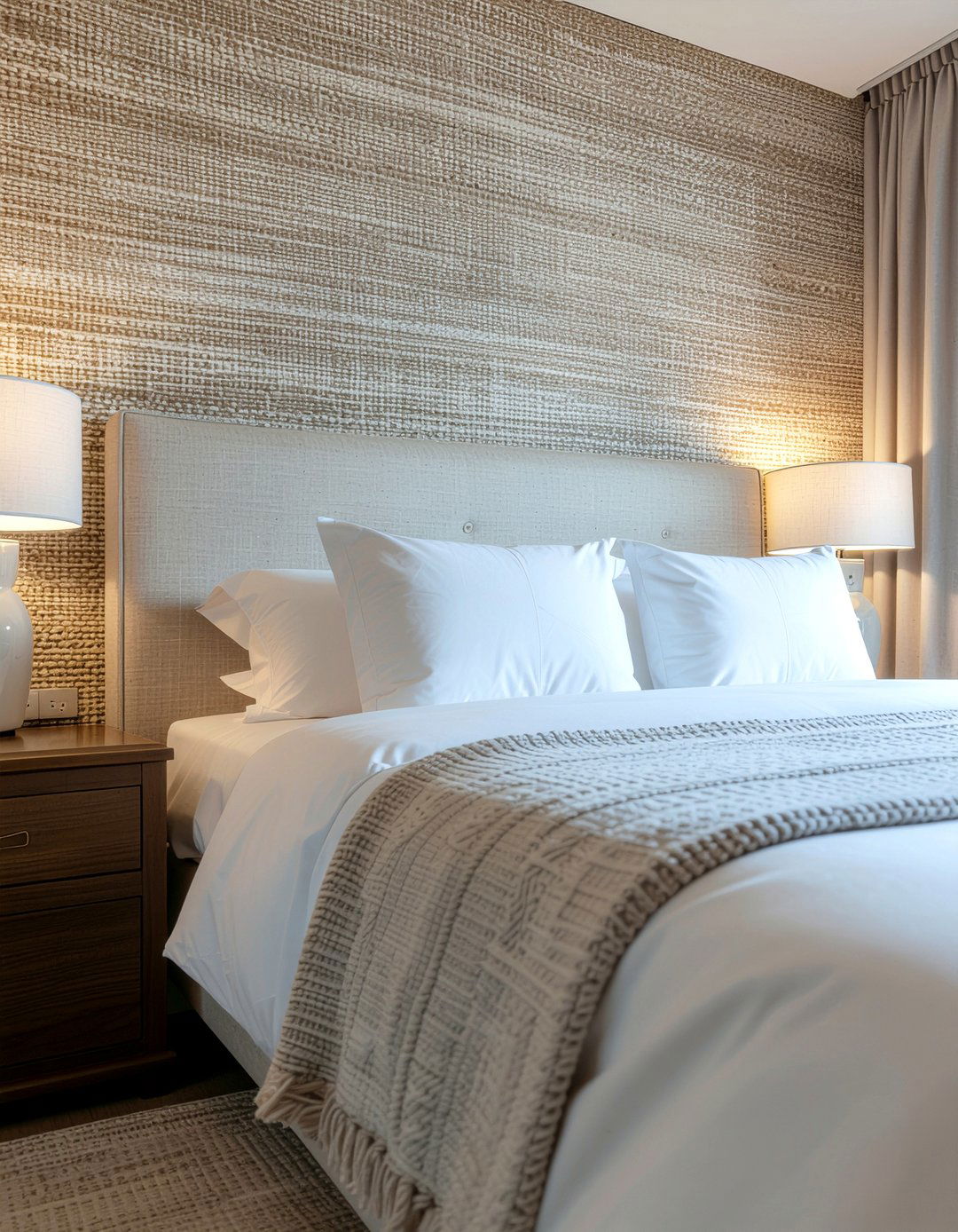 Sisal Wallpaper Bedroom - 30 sisal bedroom ideas