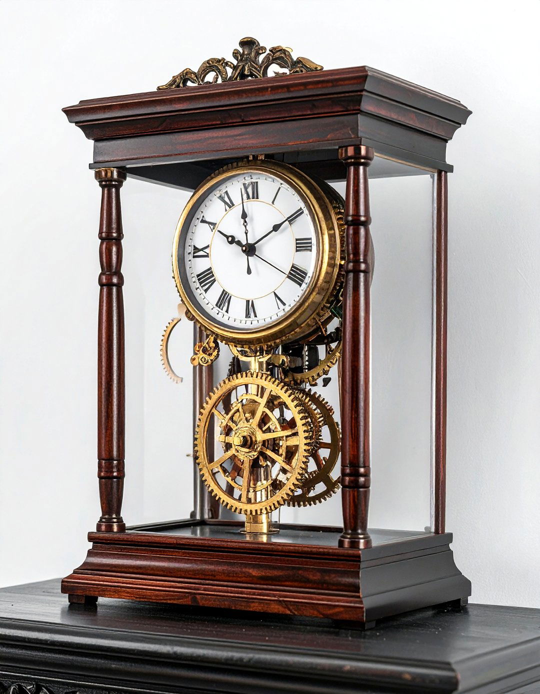 Skeleton mantel clock - 30 living room mantel clocks
