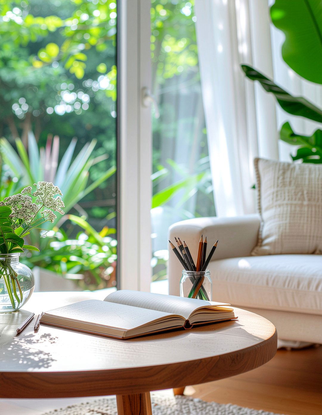 Sketchbook Side Table - 30 light academia living room ideas