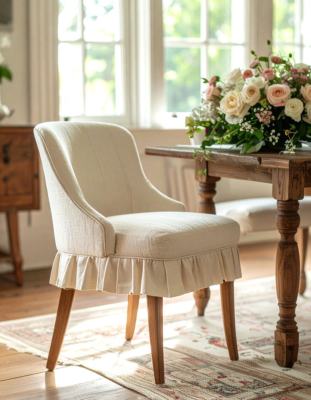 Skirted Parsons Dining Chair - 30 parsons dining chair ideas