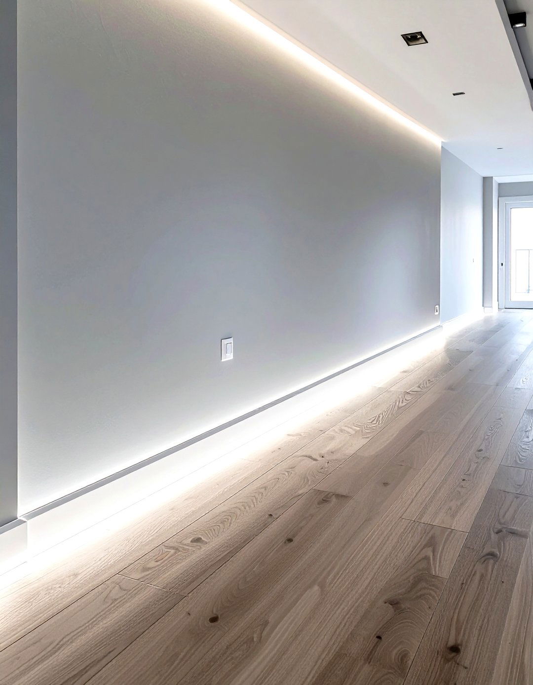 Skirting board LED lights - 30 kitchen LED lighting ideas