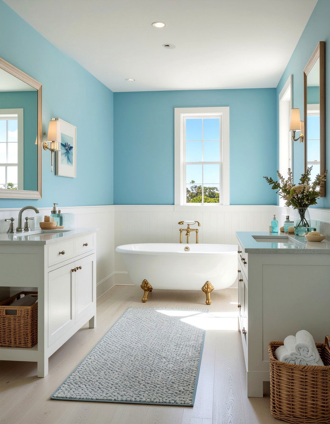Sky Blue Bathroom - 30 bathroom color ideas