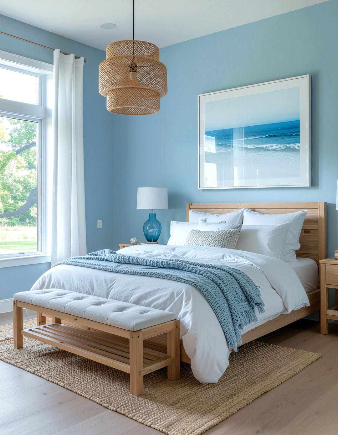 Sky Blue Bedroom - 30 peaceful bedroom ideas