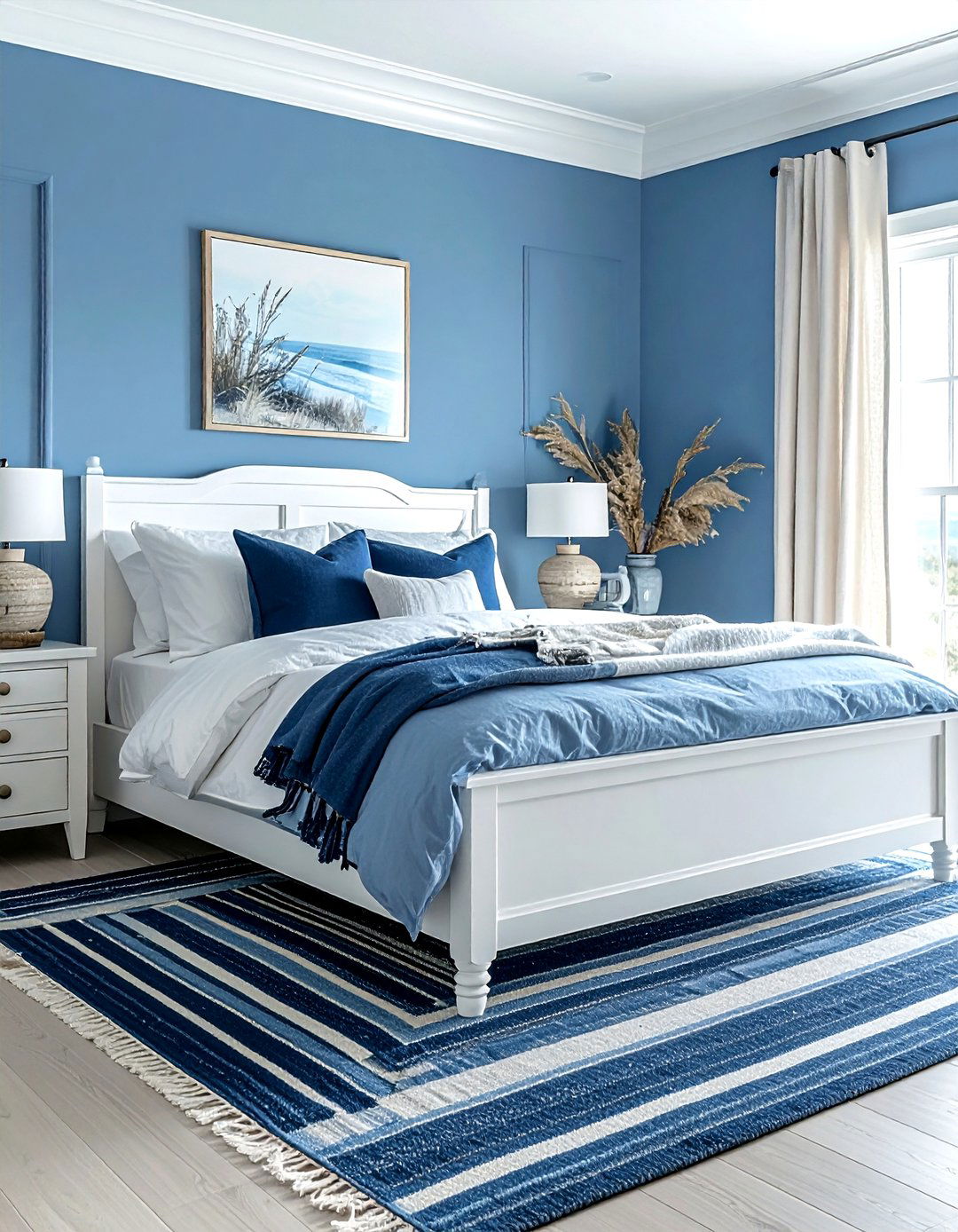 Sky Blue Bedroom Wall - 30 accent wall paint ideas