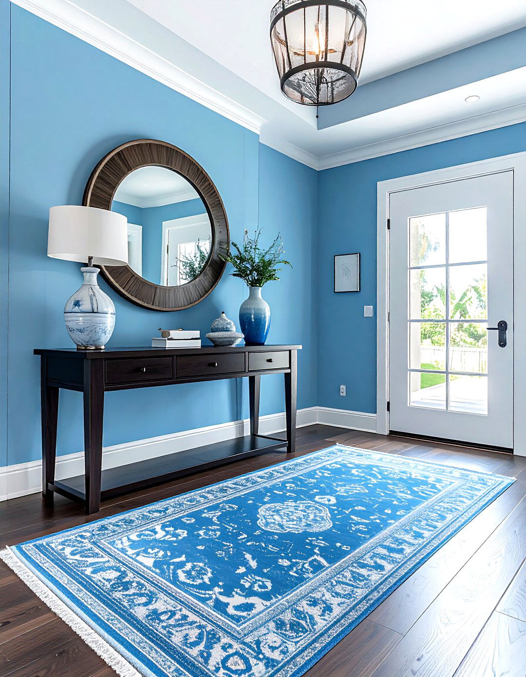 Sky Blue Entryway - 30 blue decor ideas
