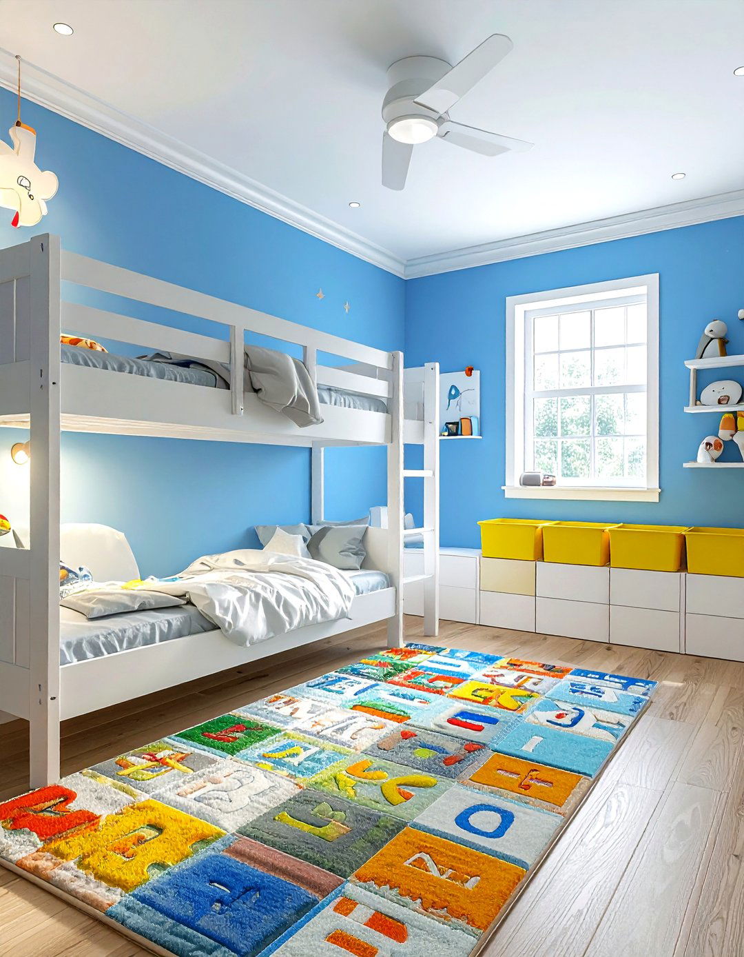 Sky Blue Kids Bedroom - 30 cool blue bedroom ideas