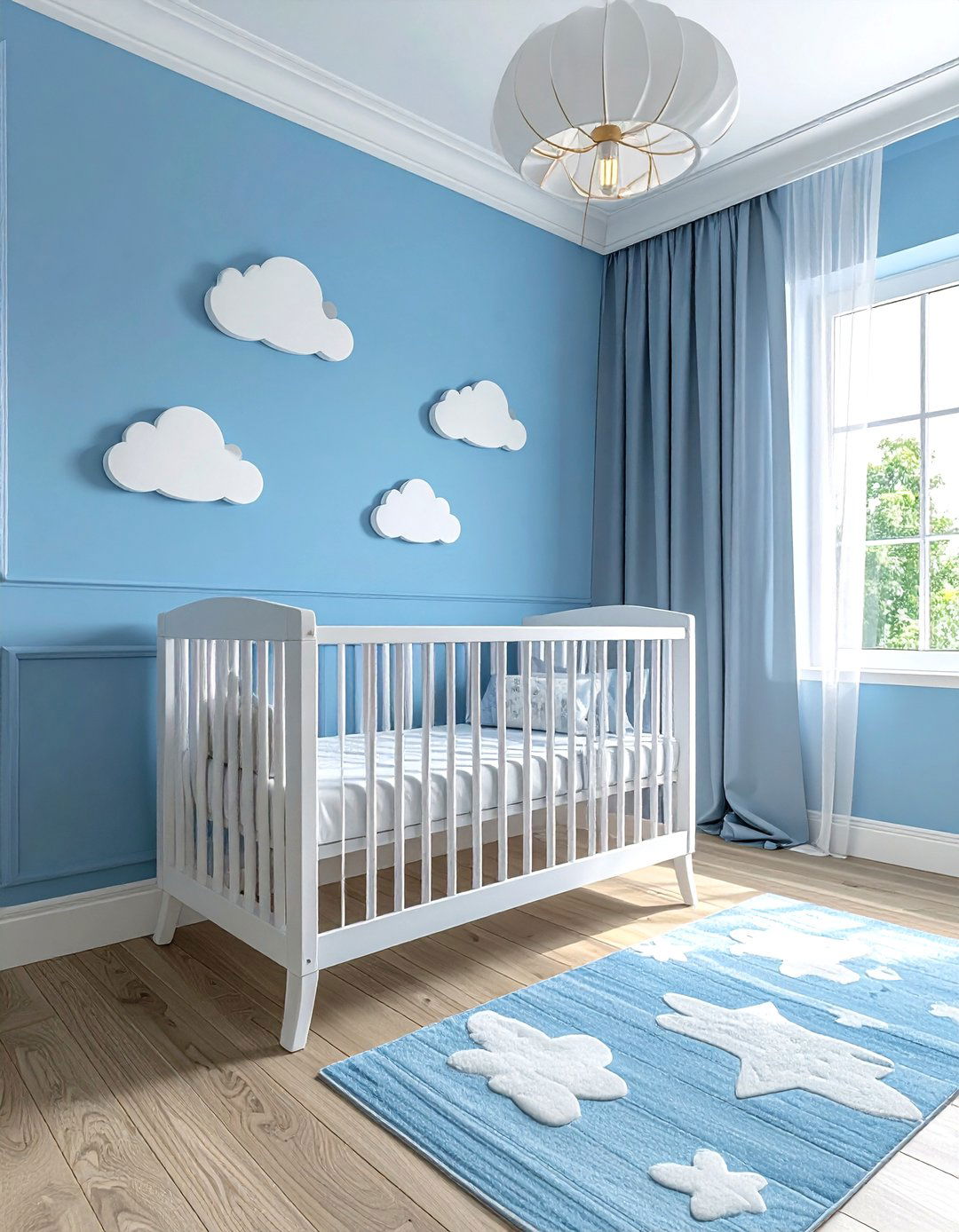 Sky Blue Nursery Bedroom - 30 blue bedroom design ideas