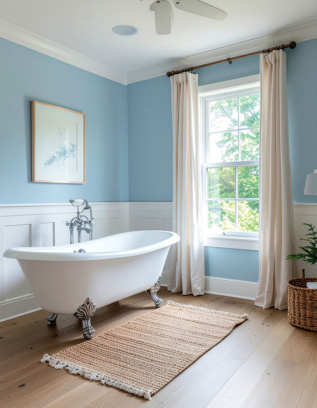 Sky blue bathroom paint - 30 cool blue bathroom ideas