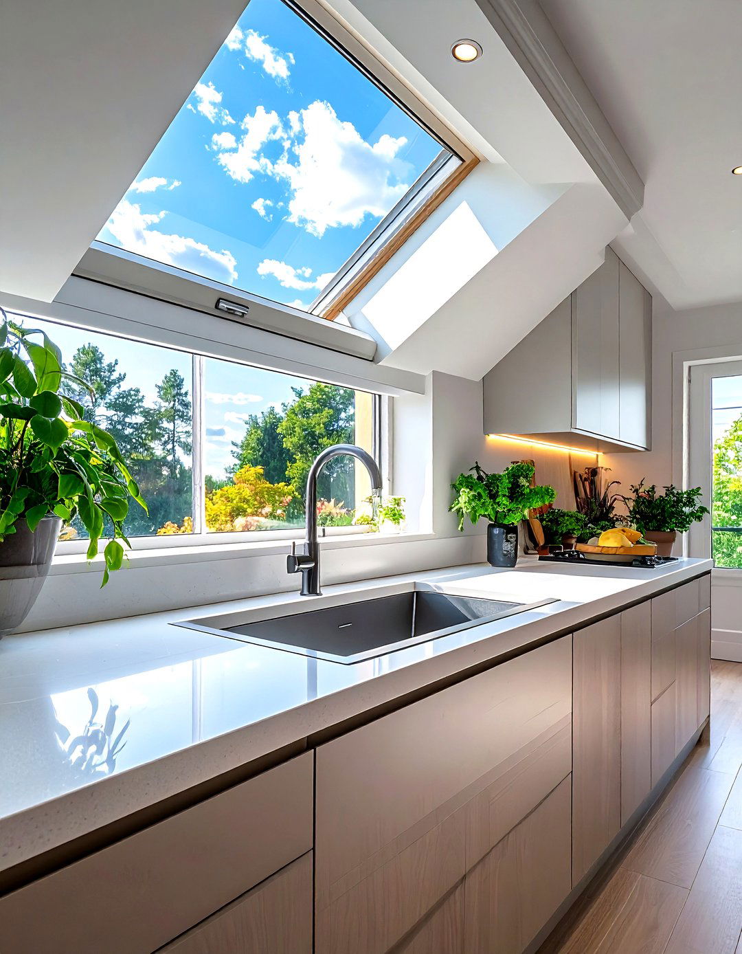 Skylight Above Kitchen Sink - 30 kitchen skylight ideas