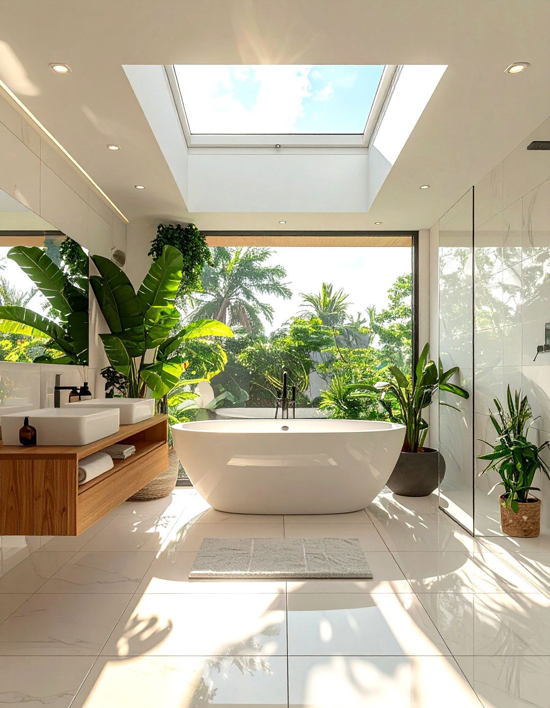 Skylight Bathroom - 30 bathroom wow factor ideas