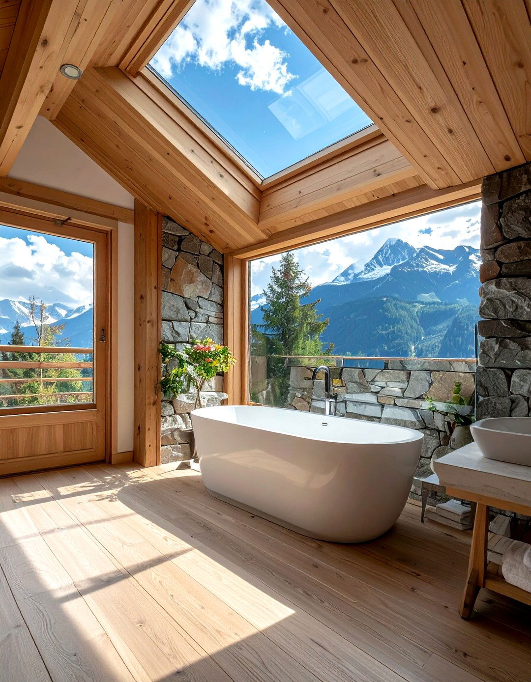 30 Chalet Bathroom Ideas for a Rustic and Cozy Spa Experience