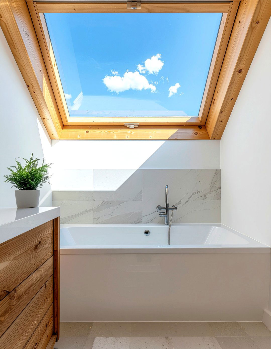 Skylight Bathroom Window - 30 relaxing bathroom ideas