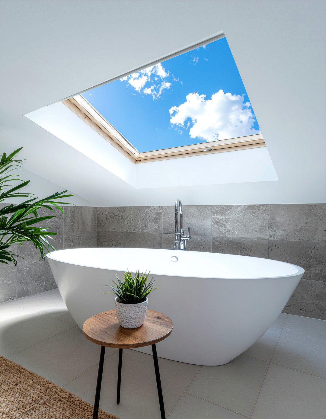 Skylight Bathroom Window - 30 bathroom investment piece ideas