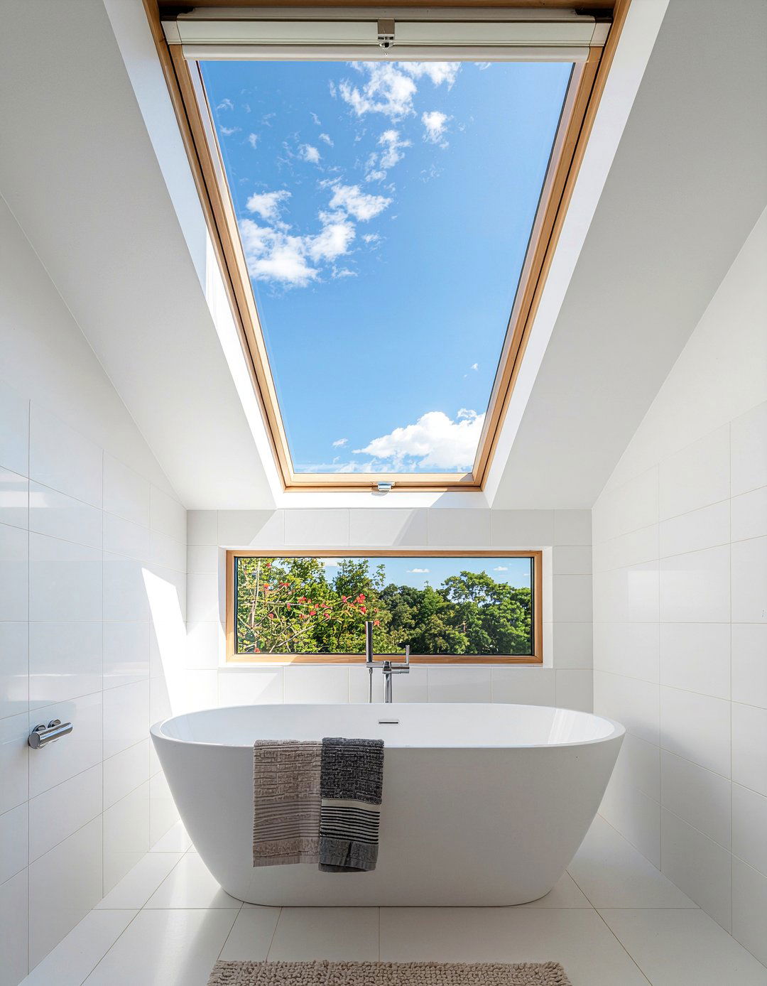 Skylight In Bathroom - 30 nature-inspired bathroom ideas