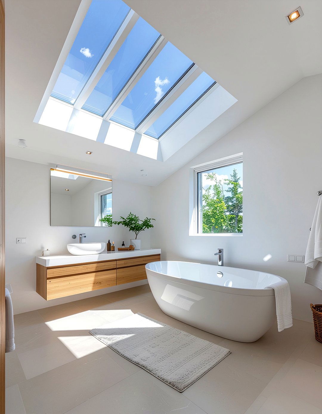 Skylight In Bathroom - 30 bathroom future trend ideas