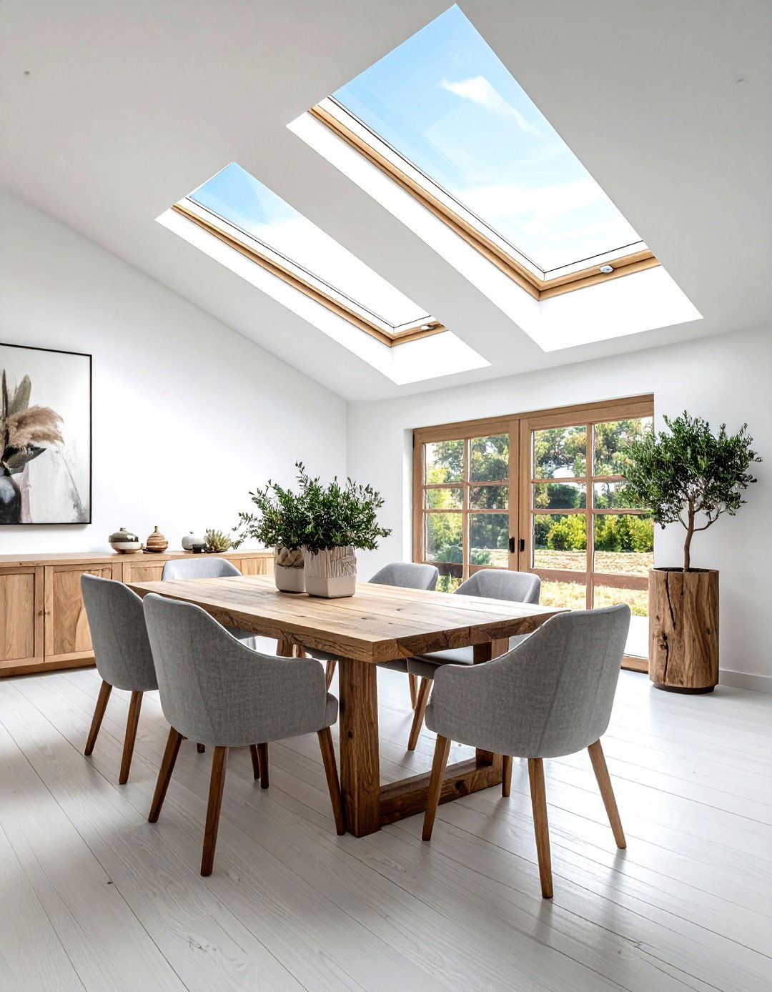 Skylight Installation - 30 dining room natural lighting ideas