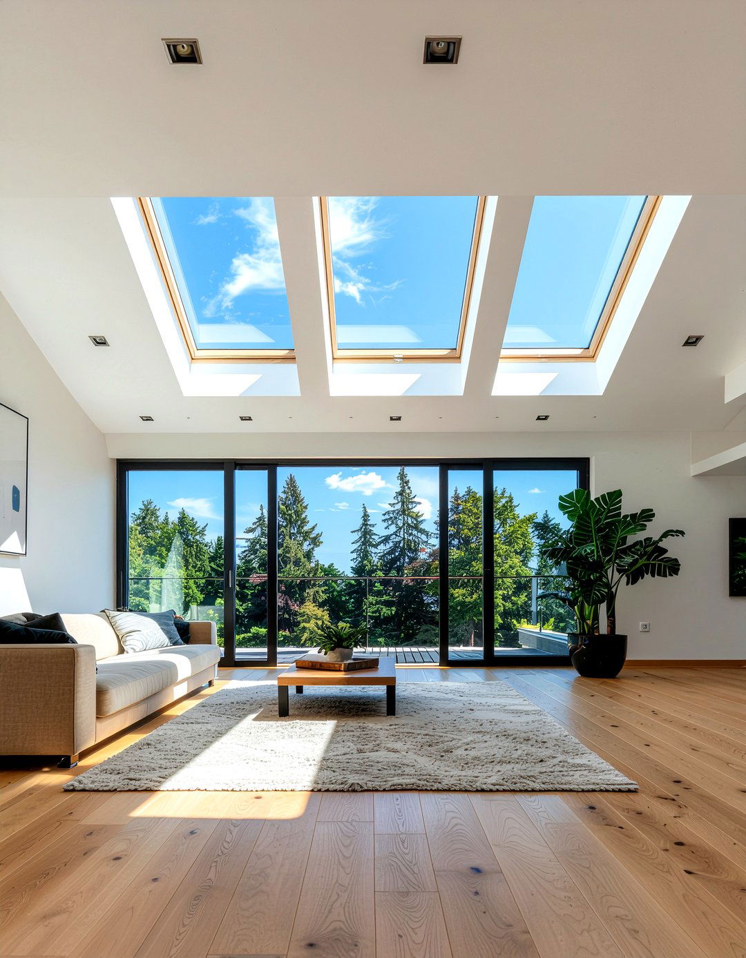 Skylight Installation - 30 living room lighting ideas