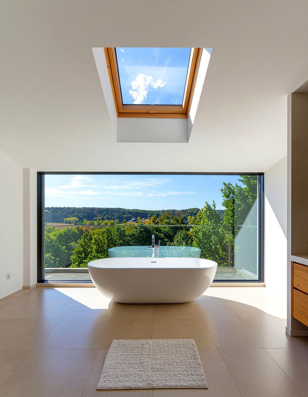 Skylight Installation - 30 bathroom dramatic change ideas