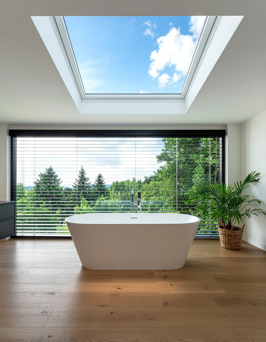 Skylight Over Bathtub - 30 bedroom ensuite ideas